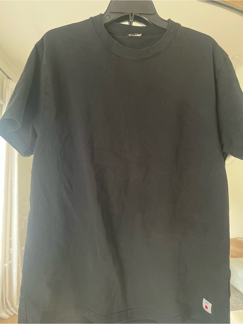 Edwin Black Short Sleeve Crewneck Tee size L